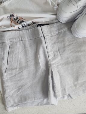 Banana Republic Light Grey Shimmer Shorts